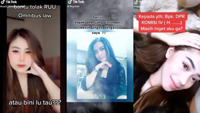 Viral Video Para Perempuan yang Mengaku Simpanan DPR dan Ancam Lapor ke Istri Foto: yani jessiebrunetha, 16qyrran, dphantel