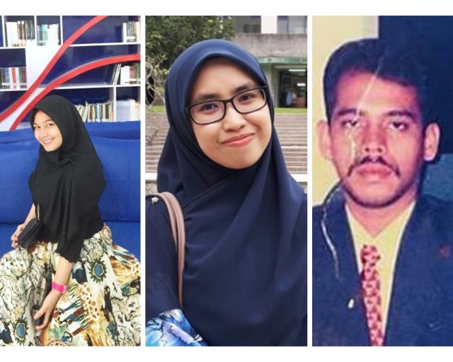 Ayah dan anak yang bertemu kembali. Foto: Instagram @nurulhappyzalindraaa @lyanaqilah_98