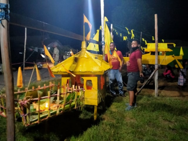 Ritual adat Beberi Laut. Foto Pia