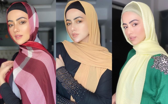 Gaya Hijab Sana Khan Foto: sanakhaan21