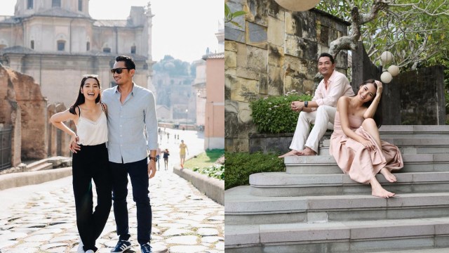 Niken Anjani dan suami. Foto: Instagram @nikenanjanii