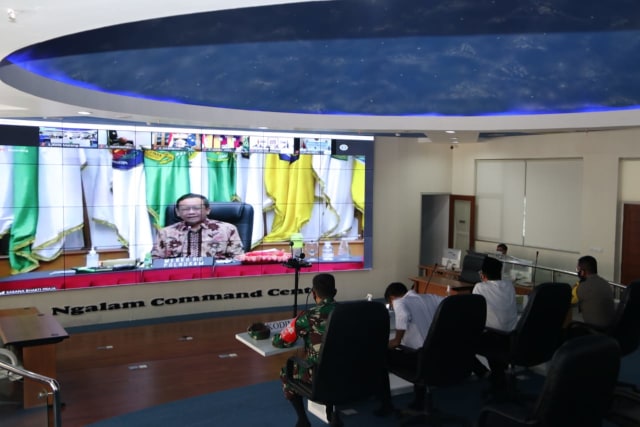 Rapat Koordinasi Virtual. Foto: Humas Pemkot Malang