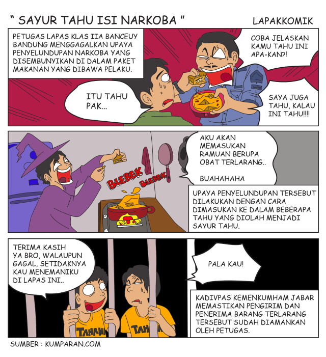 Komik: Sayur Tahu Isi Narkoba (1)