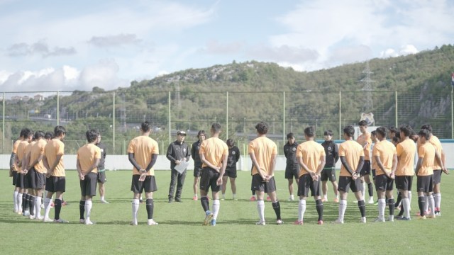 Timnas U-19 gelar sesi latihan di Kroasia.
 Foto: PSSI