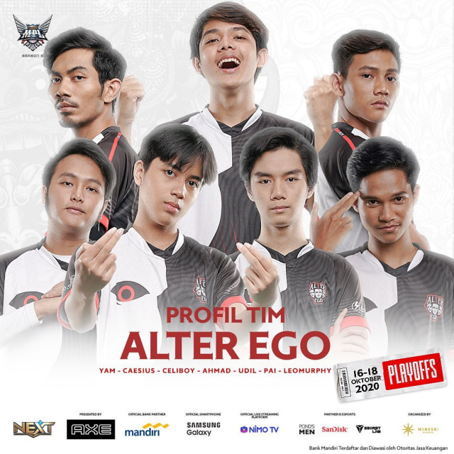 Profil Tim Alter Ego. Foto: Instagram/@mpl.id.official