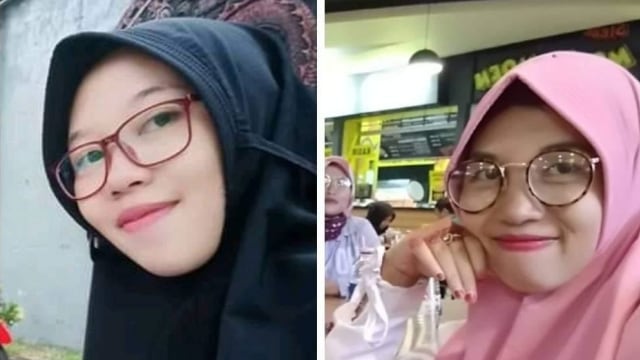 Saudara kembar Trena dan Treni yang terpisah 20 tahun.
 Foto: Dok. Treni Fitri Yana