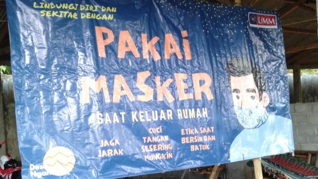 Peran Mahasiswa UMM di Masa Pandemi Melalui Program New Normal di Desa Ngantru