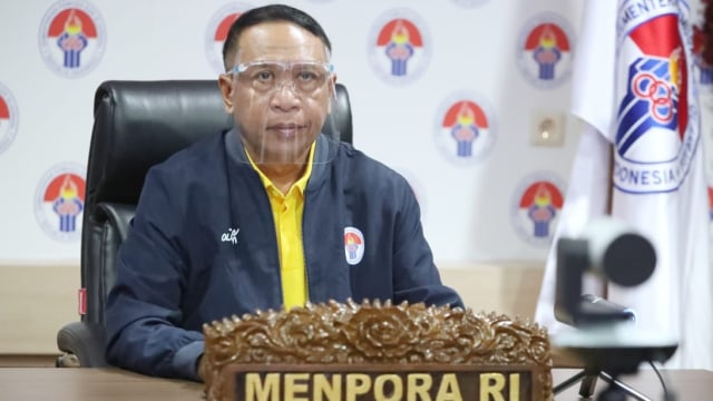 Menpora Zainudin Amali memimpin Kegiatan Uji Publik Penyusunan Grand Design Kelolahragaan. Foto: Humas Kemenpora