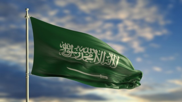 Ilustrasi bendera Arab Saudi. Foto: Shutterstock