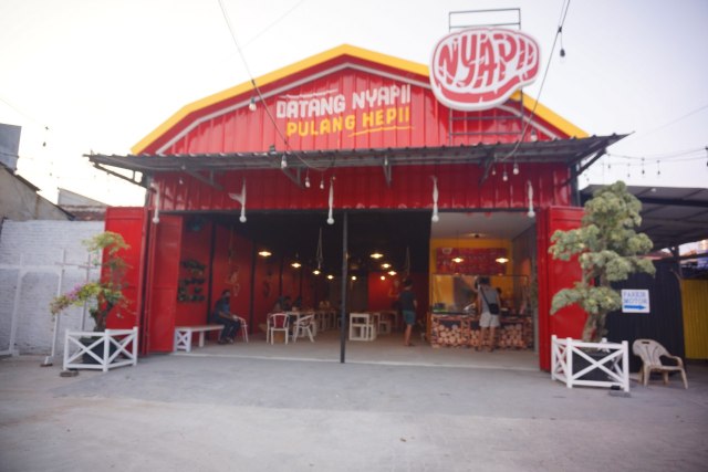 Kedai Sei Sapi Nyapii Lampung di Jalan Pangeran Antasari Nomor 99 Bandar Lampung, Rabu (21/10) | Foto : Dimas Prasetyo/Lampung Geh