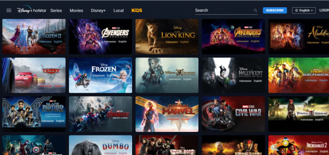 Nonton film di Disney Hotstar. Foto: Hotstar.com
