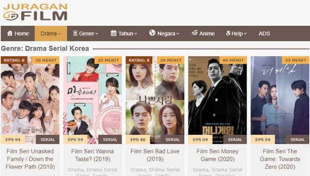 Situs Ilegal Juraganfilm. Sumber: Kumparan