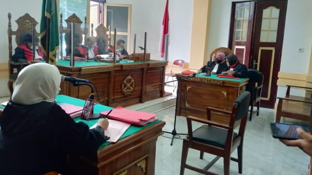 Hakim saat menggelar vonis mati pebetor yang menajdi kurir 52 kg sabu. Foto: Dok. Istimewa