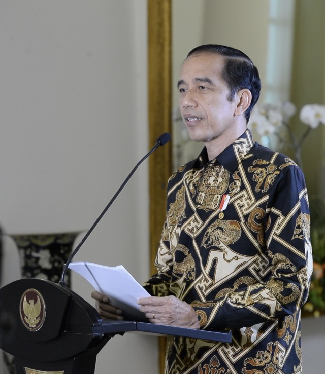 Presiden Joko Widodo memberikan sambutan. Foto: Biro Pers Sekretariat Presiden