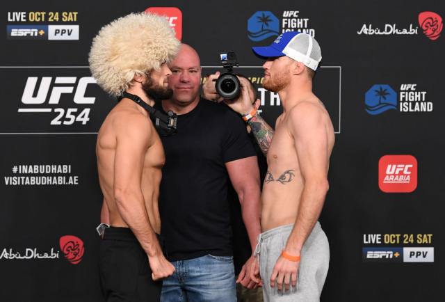 Khabib Nurmagomedov vs Justin Gaethje. Foto: Getty Images