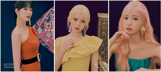 Sakura,Nako, Hitomi. Twitter: Official IZONE