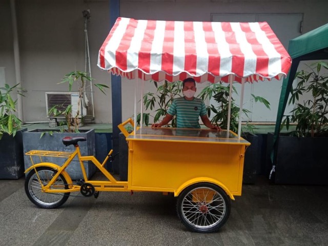 Gerobak Geprek Ngider Foto: Dok.GeprekNgider