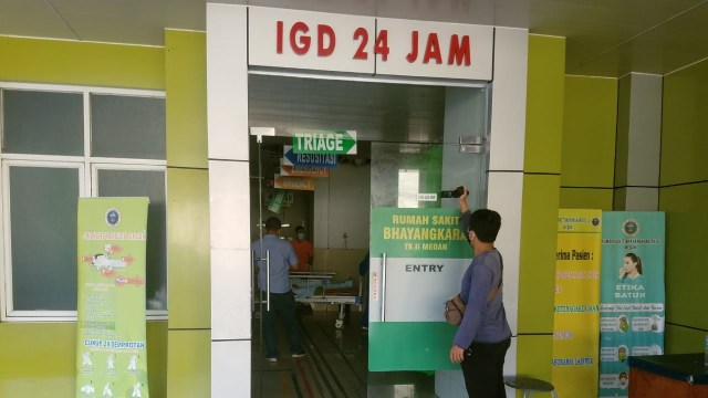 Suasana di Rumah Sakit Bhayangkara, Medan, tempat Aiptu R dirawat. Foto: Dok. Istimewa