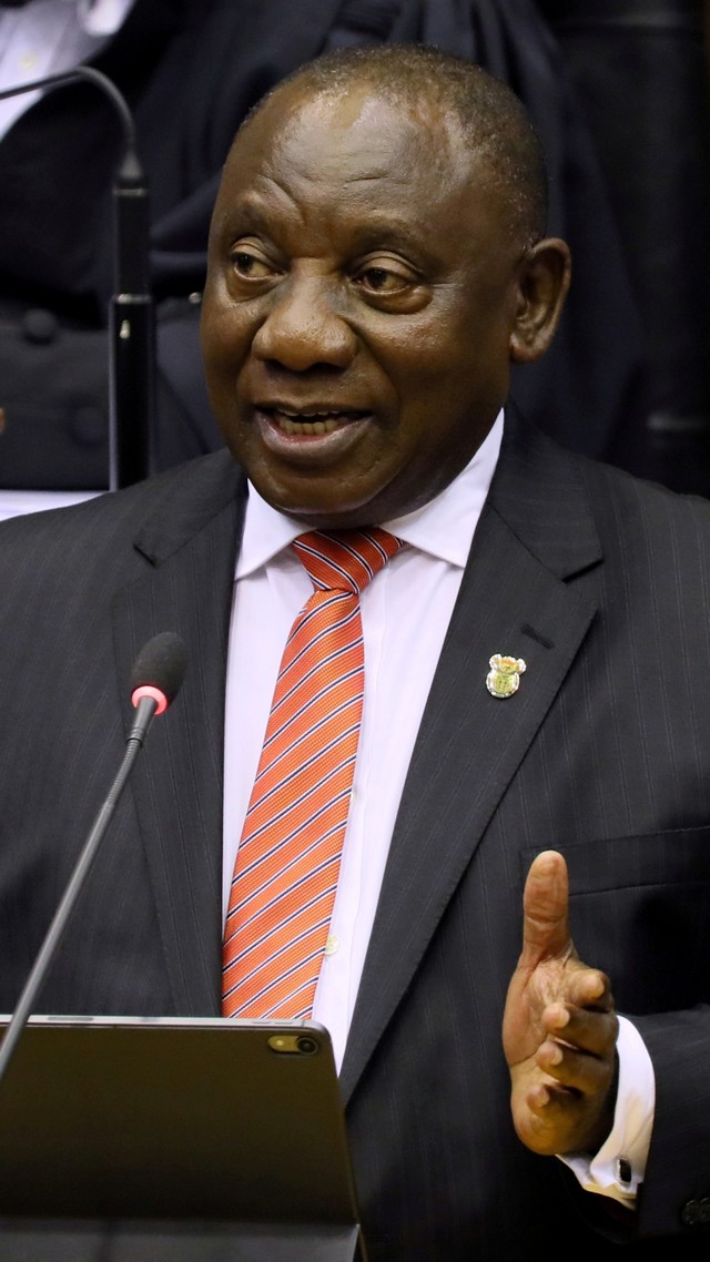 Presiden Afrika Selatan Cyril Ramaphosa. Foto: Sumaya Hisham/REUTERS