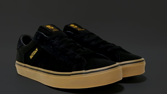 Sepatu merk lokal yang menyematkan Sayidan. Foto: Istimewa.