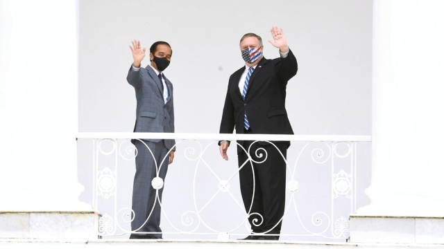 Presiden Joko Widodo dan Menteri Luar Negeri Amerika Serikat Mike Pompeo, di Istana Kepresidenan Bogor, Kamis (29/10). Foto: Biro Pers Sekretariat Presiden
