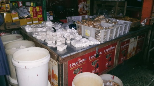 Penampakan kios Wasiyati di Pasar Sentul Yogyakarta.