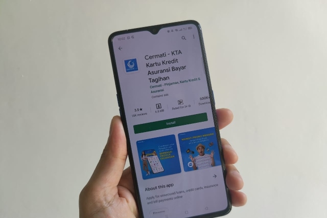 Aplikasi Cermati.com di Android. Foto: kumparan