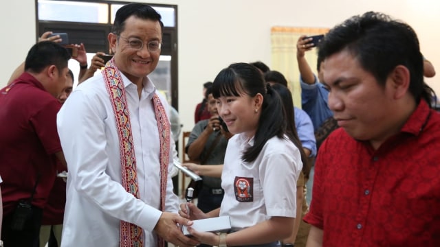 Mensos Juliari Batubara di Hari Disabilitas Internasional. Foto: Kemensos