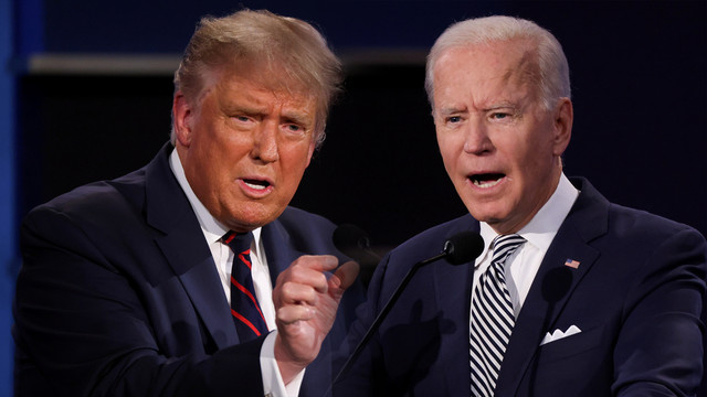 Presiden AS Donald Trump dan calon presiden dari Partai Demokrat Joe Biden. Foto: Reuters