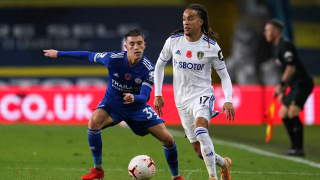  Leeds United melawan Leicester City pada Premier League di Elland Road, Leeds, Inggris (2/11). Foto: Pool via Reuters