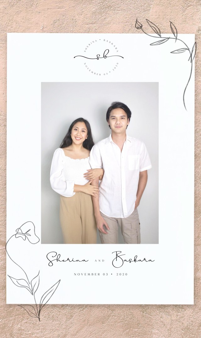 Sherina menikah dengan Baskara. Foto: Dok. Pribadi