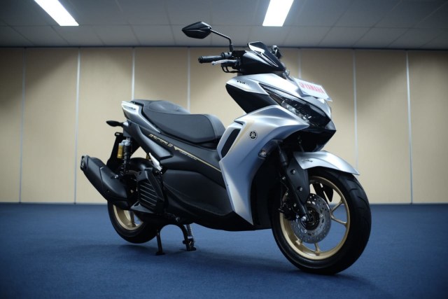 All new Yamaha Aerox. Foto: Bangkit Jaya/kumparan