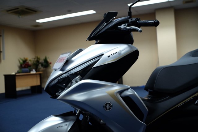 All new Yamaha Aerox. Foto: Bangkit Jaya/kumparan
