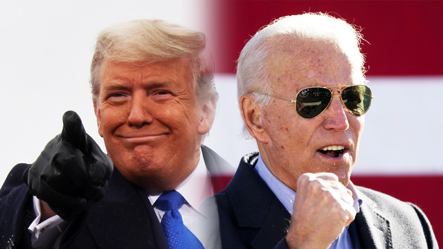 Kandidat Presiden AS dari Partai Republik Donald Trump dan Kandidat Presiden AS dari Partai Demokrat Joe Biden. Foto: REUTERS