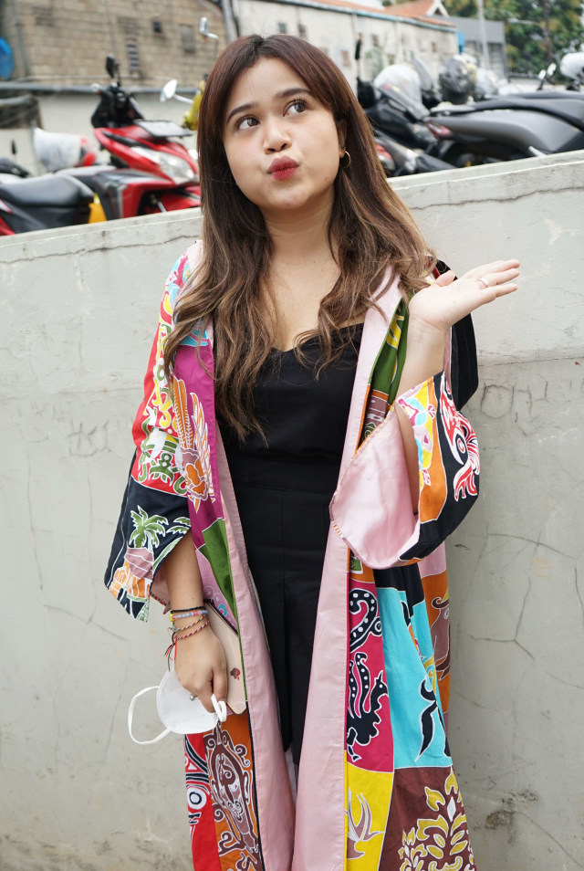 Brisia Jodie saat ditemui dikawasan Tendean, Jakarta, Rabu, (4/11). Foto: Ronny