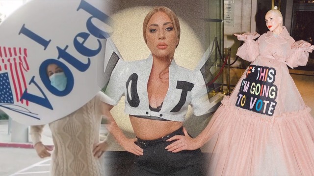 Pakai Bendera hingga Jadi Stiker, Ini 9 Gaya Unik Selebriti saat Pilpres AS 2020. Foto: Instagram/@ladygaga @katyperry @xtina