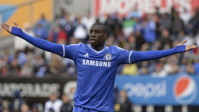 Demba ba saat berkostum Chelsea.  Foto: TIMOTHY CLARY / AFP