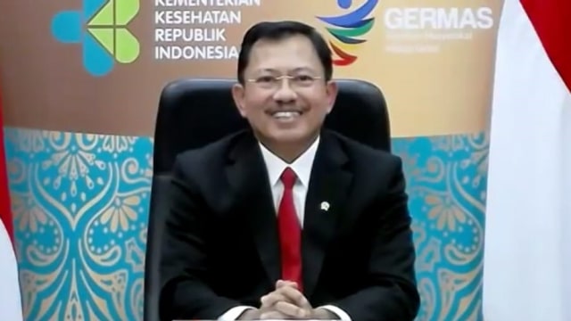 Menkes Terawan saat berbicara soal IAR penanganan corona. Foto: WHO
