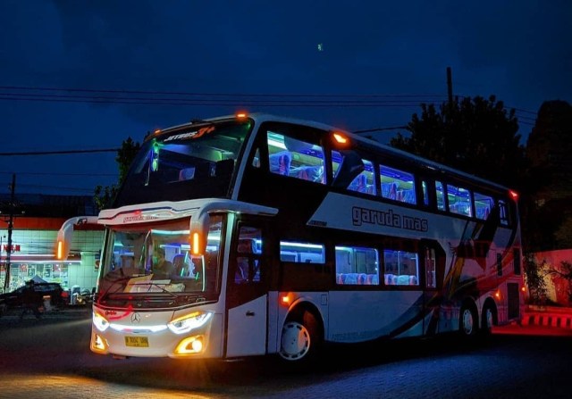 Bus Double Decker Baru milik PO Garuda Mas. Foto: dok. PO Garuda Mas