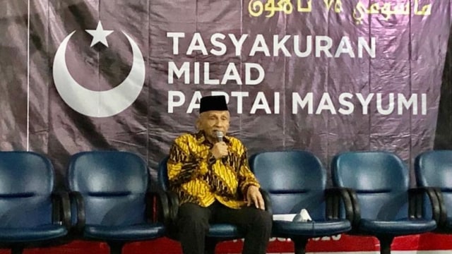 Amien Rais di Milad Partai Masyumi. Foto: Dok. Istimewa