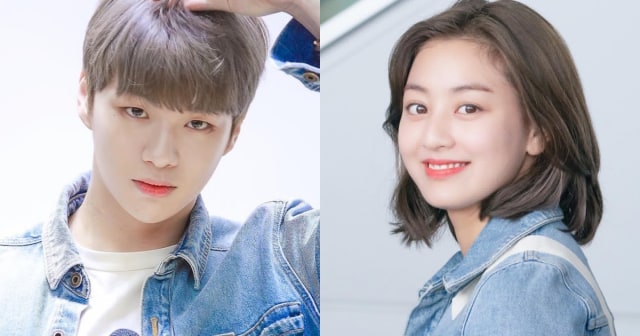 Kang Daniel dan Jihyo Twice. Foto: Koreaboo