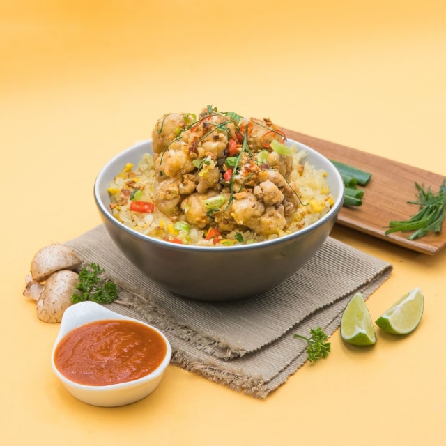 Vegan 'ayam' cabe garam shirataki ala FIT Gourmet by FITCO Foto: Dok.FITCO