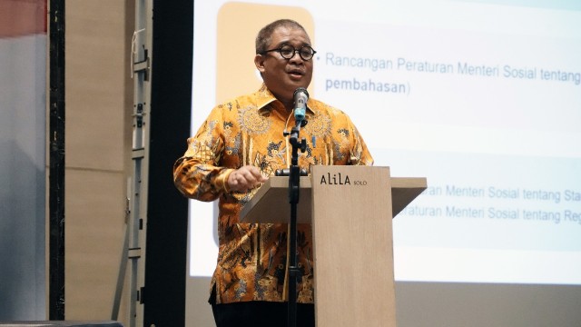 Sekjen Kemensos, Hartono Laras. Foto: Kemensos