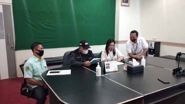 Penyaluran program bantuan kuota internet di Musi Banyuasin (Muba). 