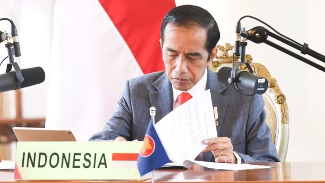 Presiden Jokowi di Hari Ketiga KTT ASEAN ke-37 dari Istana Kepresidenan Bogor, Jawa Barat. Foto: Lukas - Biro Pers Sekretariat Presiden