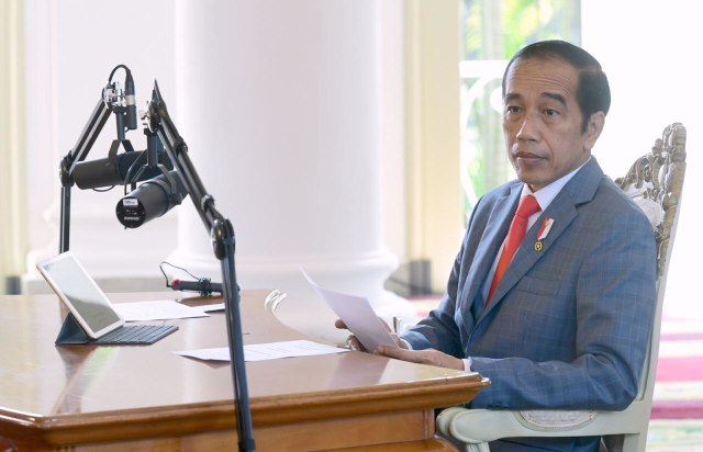 Presiden Jokowi di Hari Ketiga KTT ASEAN ke-37 dari Istana Kepresidenan Bogor, Jawa Barat. Foto: Lukas - Biro Pers Sekretariat Presiden