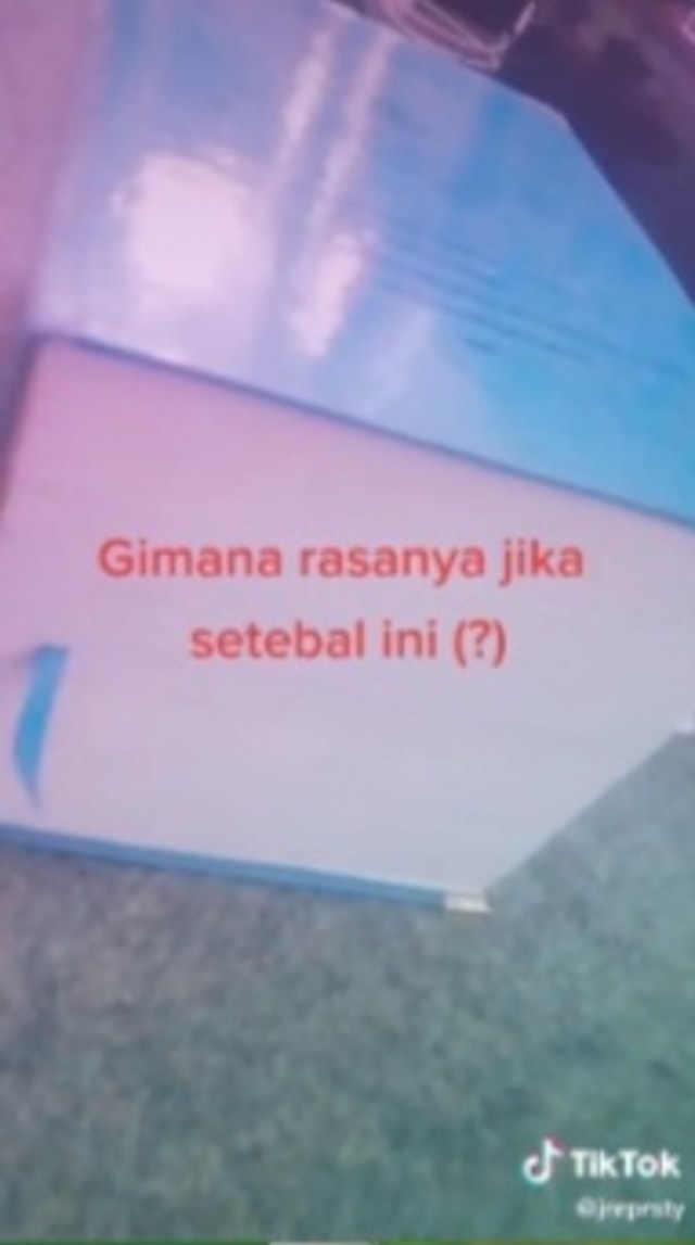 Viral mahasiswa Universitas Negeri Padang sebanyak 2000 halaman. (FotoL TikTok/@jnrprsty)