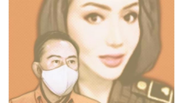 Ilustrasi Jaksa Pinangki Sirna Malasari terkait dugaan suap terpidana kasus korupsi pengalihan hak tagih (cassie) Bank Bali, Djoko Tjandra. (Grafis: Fa Vidhi/Ngopibareng.id)