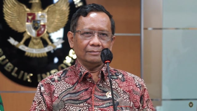 Menkopolhukam Mahfud MD. Foto: Youtube/Kemenko Polhukam