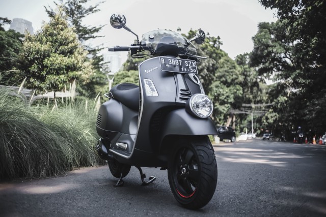 Tampilan depan Vespa GTV Sei Giorni II Edition. Foto: Bangkit Jaya Putra/kumparan